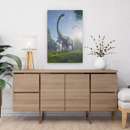 Canvas schilderij interieur Diplodocus Dinosauriër in het Bos