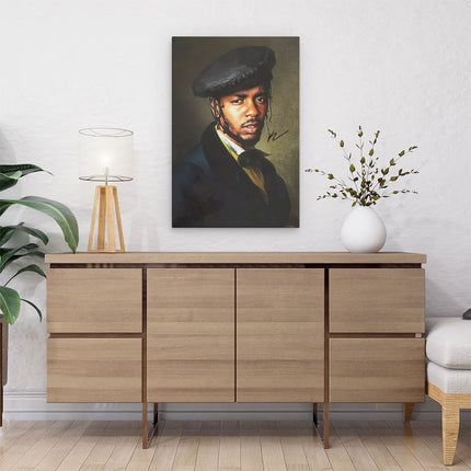 Canvas schilderij interieur Rapper Kendrick Lamar