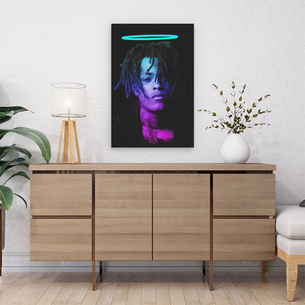 Canvas schilderij interieur XXXTentacion als Engel
