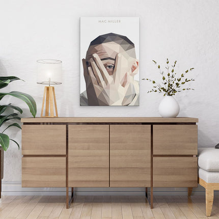 Canvas schilderij interieur Mac Miller in Geometrische Vormen