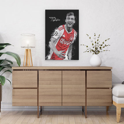 Canvas schilderij interieur Voetbalspeler Nicolás Tagliafico bij Ajax