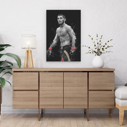 Canvas schilderij interieur Khabib Nurmagomedov 