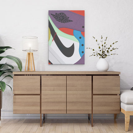 Canvas schilderij interieur Air Jordan Nike Schoen