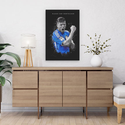 Canvas schilderij interieur Klaas-Jan Huntelaar bij FC Schalke 04