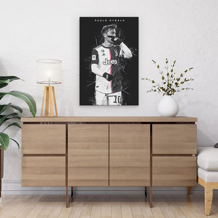 Canvas schilderij interieur Paulo Dybala bij Juventus