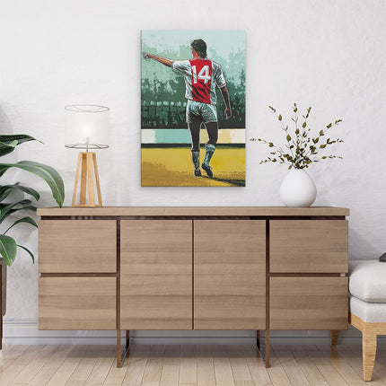 Canvas schilderij interieur Johan Cruijff bij Ajax