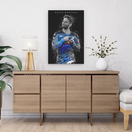 Canvas schilderij interieur Dries Mertens bij Napoli