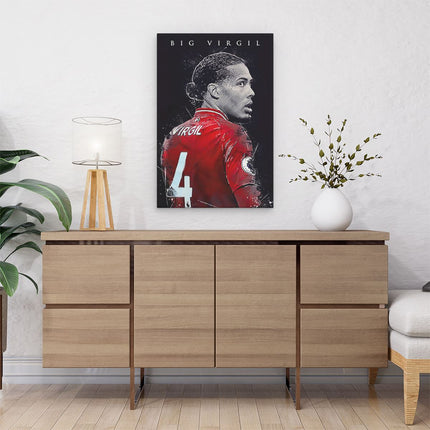 Canvas schilderij interieur Big Virgil - Virgil van Dijk