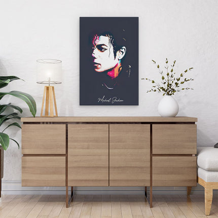 Canvas schilderij interieur Michael Jackson