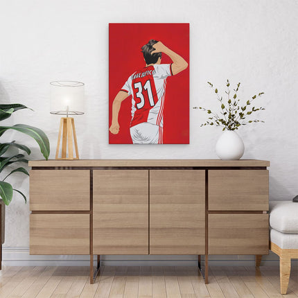 Canvas schilderij interieur Nicolás Tagliafico bij Ajax 