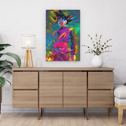 Canvas schilderij interieur Anime Karakter Goku Black uit Dragon-Ball