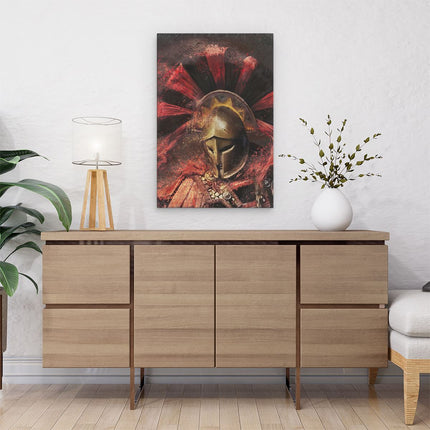 Canvas schilderij interieur Sparta Krijger 