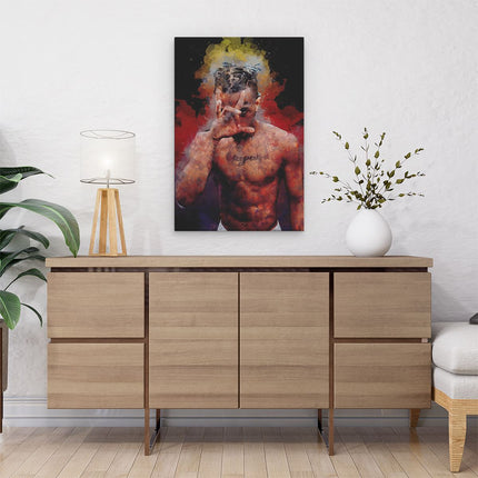 Canvas schilderij interieur XXXTentacion op Verf
