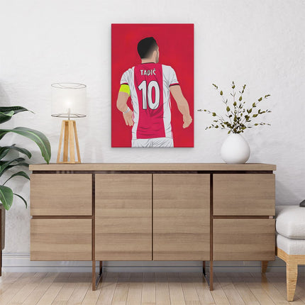 Canvas schilderij interieur Getekende Dušan Tadić bij Ajax