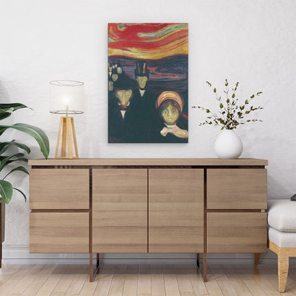 Canvas schilderij interieur Angst - Edvard Munch