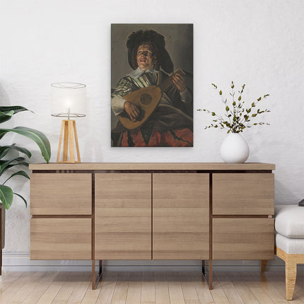 Canvas schilderij interieur De Serenade - Judith Leyster