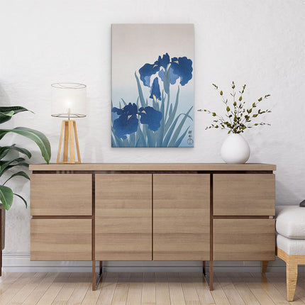 Canvas schilderij interieur Irissen - Ohara Koson