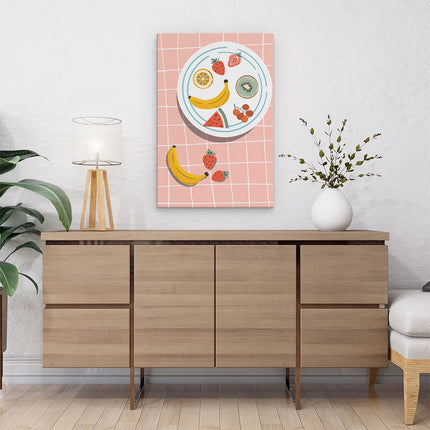 Canvas schilderij interieur Abstracte Fruit