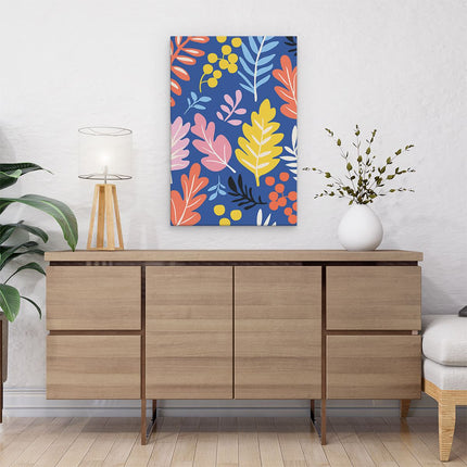 Canvas schilderij interieur Bladeren in Kleuren - Abstract