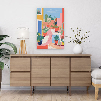 Canvas schilderij interieur Cactus Planten - Abstract