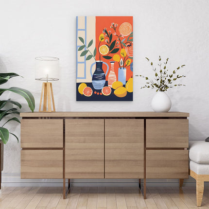 Canvas schilderij interieur Decoratie op Tafel - Abstract