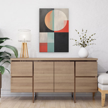 Canvas schilderij interieur Vier Vlakken Kunst Abstract