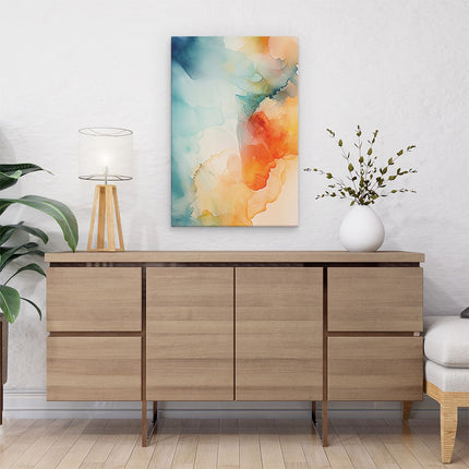 Canvas schilderij interieur Abstracte Kleurrijke Kunst