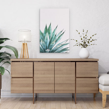 Canvas schilderij interieur Agave Plant op een Witte Achtergrond