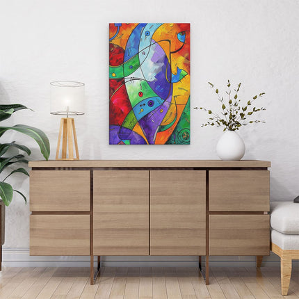 Canvas schilderij interieur Kleurrijk Abstract Kunstwerk