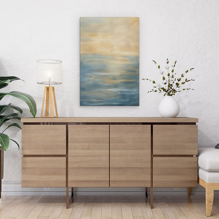 Canvas schilderij interieur Kunstwerk van een Zonsondergang boven de Oceaan