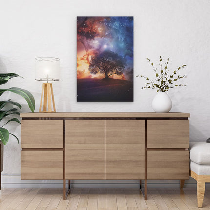 Canvas schilderij interieur Afbeelding van een Boom in de Lucht