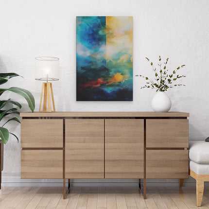 Canvas schilderij interieur Abstract Kunstwerk van een Lucht en Wolken