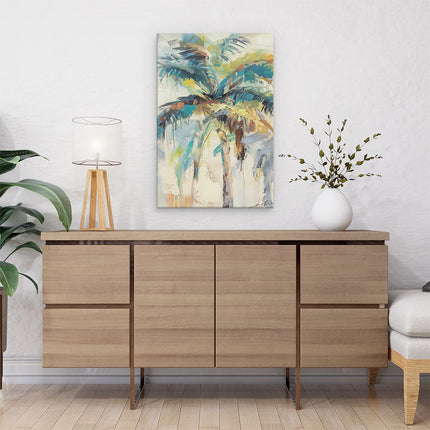 Canvas schilderij interieur Kunstwerk van Palmbomen