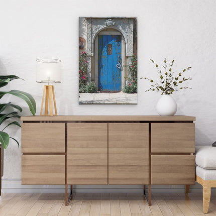 Canvas schilderij interieur Oude Deur met Ornament