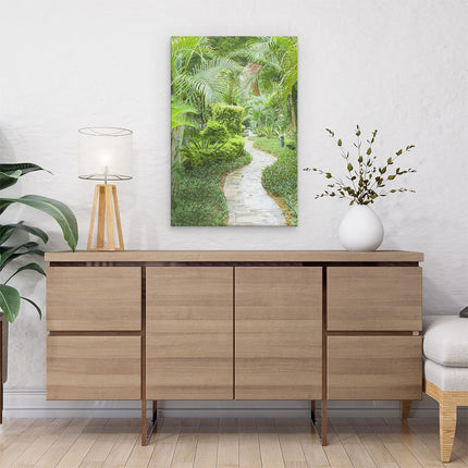 Canvas schilderij interieur Bamboe Pad