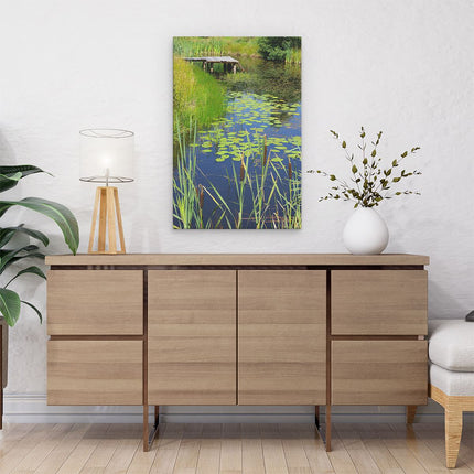Canvas schilderij interieur Hollandse Sloot
