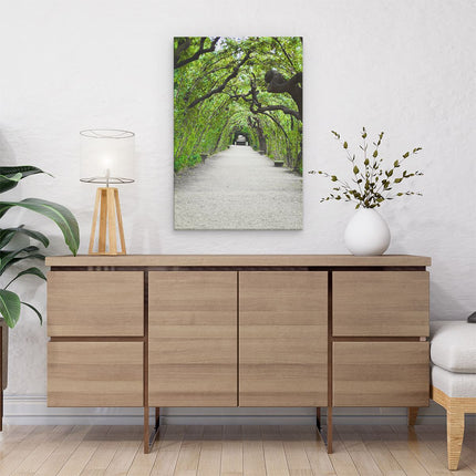 Canvas schilderij interieur Tunnel van Bomen