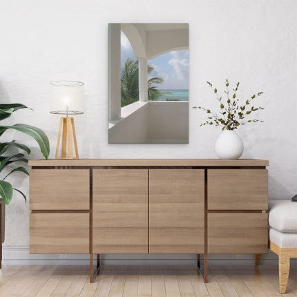 Canvas schilderij interieur Zicht op Zee
