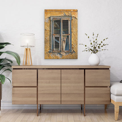 Canvas schilderij interieur Raam