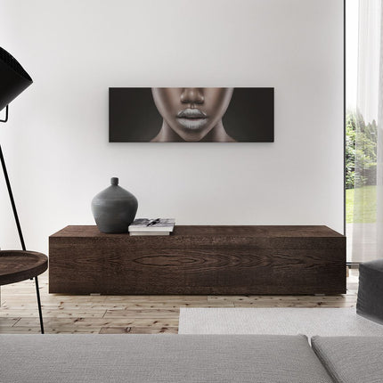 Canvas Schilderij Woonkamer Schilderij Bomen Weerspiegeld in een Meer