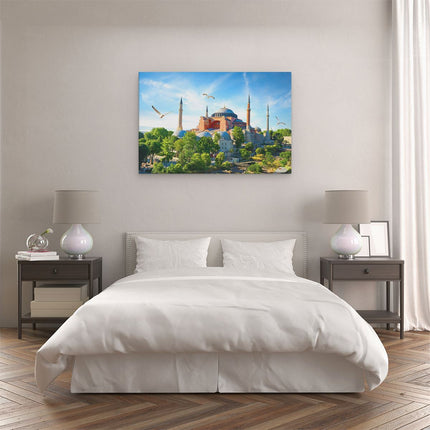 Canvas schilderij slaapkamer Hagia Sophia Moskee In Istanbul