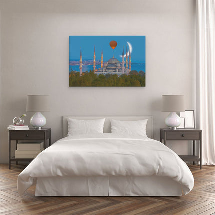 Canvas schilderij slaapkamer Sultan Ahmetmoskee In Istanbul