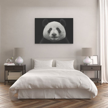 Canvas schilderij slaapkamer Panda - Pandakop 