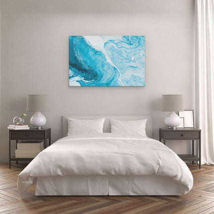 Canvas schilderij slaapkamer Abstracte Kunst van een Oceaan