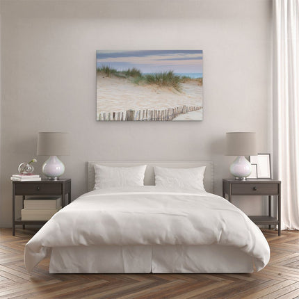 Canvas schilderij slaapkamer Zand Duinen aan het Strand 