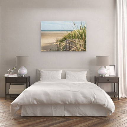 Canvas schilderij slaapkamer Strand en Zee op Achtergrond
