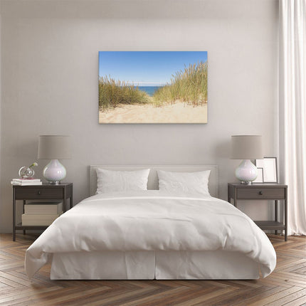Canvas schilderij slaapkamer Duinen met Zee