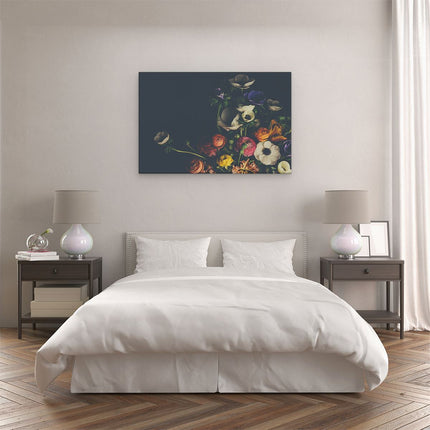 Canvas schilderij slaapkamer Boeket met Verschillende Mooie Bloemen