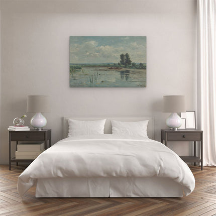 Canvas schilderij slaapkamer Plas bij Loosdrecht - Willem Roelofs