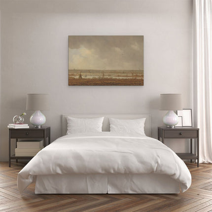 Canvas schilderij slaapkamer Polderlandschap - Jan van Goyen